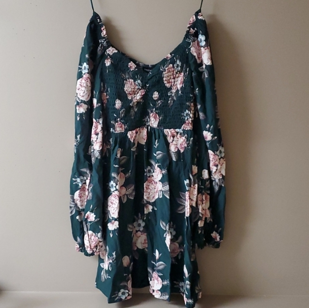 Green Floral Dress